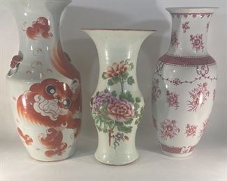 A Collection of Decorative Vases