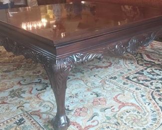 Drexel Heritage Chippendale Style Mahogany Coffee Table