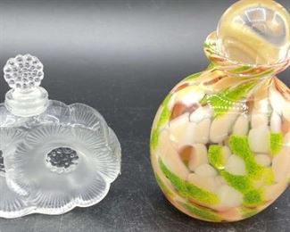 Lalique and Ron Hinkle Perfume Bottles