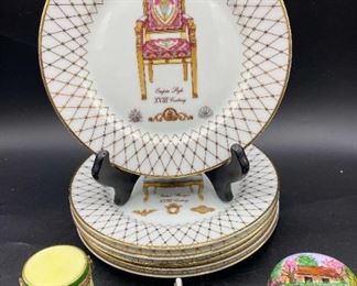 Limoges Plates and Trinket Boxes