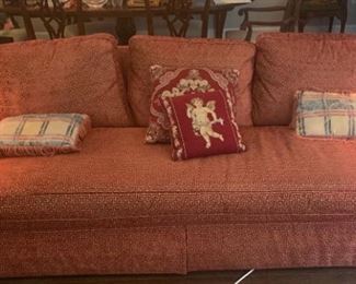 Sherrill Upholstered Sofa With Throw Pillows
