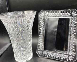 Waterford Vase And Frame