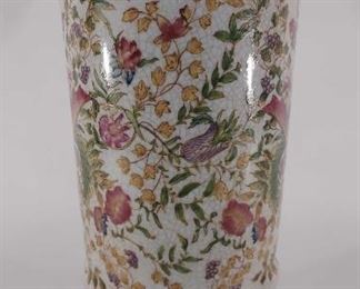 Wong Lee Hand Painted Porcelain Vase