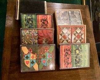 Vintage double decks of cards