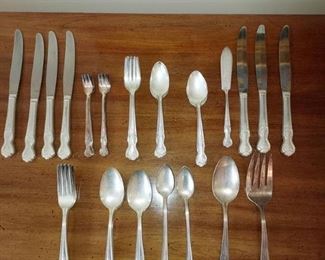 57 Pieces of Wm Roger Extra Plate Flatware Stamped
