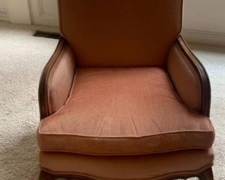 Blush pink Upholstered Bergere