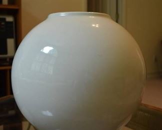 Large White Pottery Vase George Smith