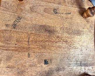 MARKINGS ON BOTTOM OF CAPTAIN'S CHAIRS