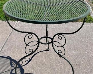 WROUGHT IRON PATIO TABLE