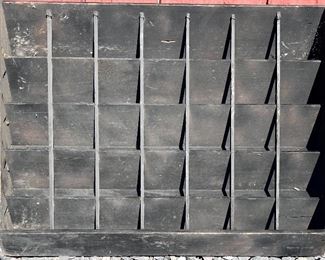 WOODEN COUNTRY STORE SEED PACKET DISPLAY