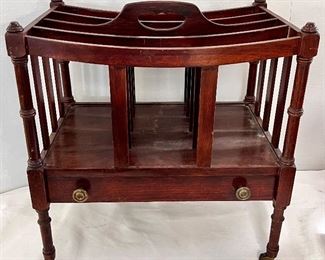MAHOGANY CANTERBURY (MAGAZINE HOLDER)