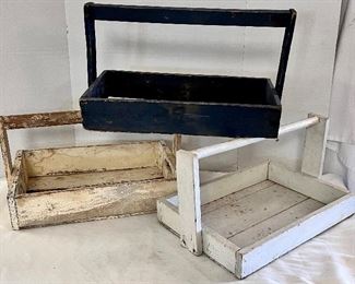 VINTAGE WOODEN BERRY CARRIERS