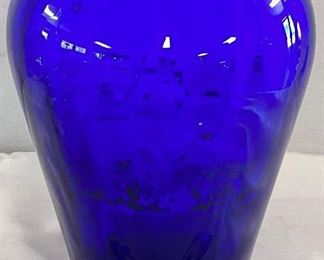 LARGE COBALT BLUE VASE