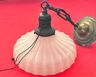 ART DECO HANGING LIGHT FIXTURE