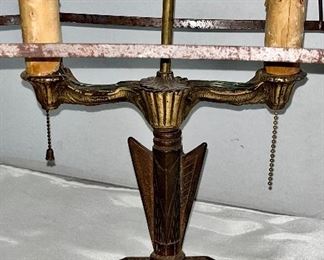 CAST IRON ART DECO LAMP 