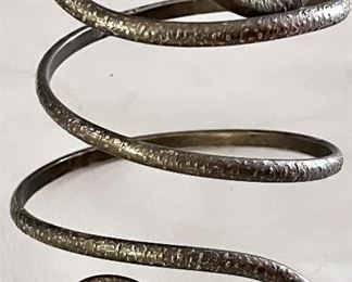 SILVER SNAKE CUFF BRACELET 