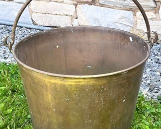 LARGE 19th C. BRASS BUCKET 