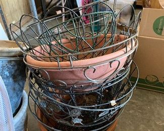 GOBS OF PLANTERS/HANGING BASKETS READY FOR FALL LOVELIES.