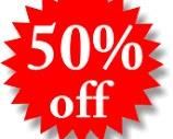 50% off FRI & SAT