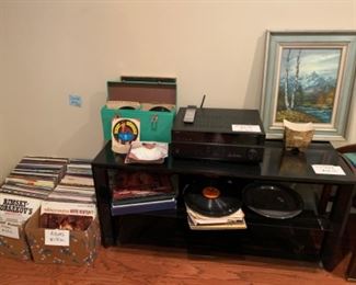 Albums, Yamaha AV Receiver RX-V677, TV Stand, Oil Painting