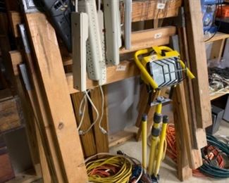 Saw Horses, Extension Cords