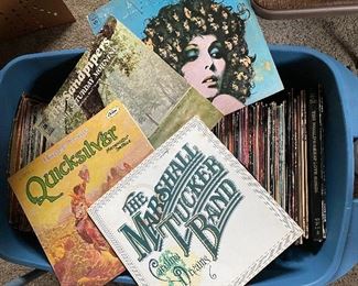 Large Tub of Vinyl Records! Quicksilver, The Marshall Tucker Band, the Sandpipers, and more
