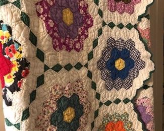 Hand quilted