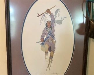 Enoch Kelly Haney signed print.