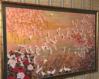 Several pieces of Japanese artwork