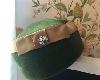 Vintage hats and costume jewerly