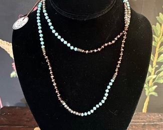 Erin Knight Designs Turquoise Beaded Necklace- $35