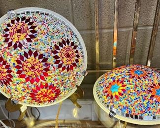 Small ceiling mount mosaic lights- handmade in Morocco-$59/ each