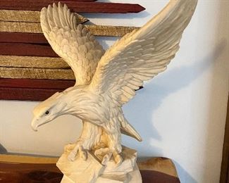 1932 vintage hand carved eagle