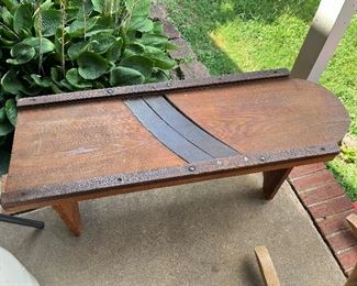 Antique bench to cut cabbage