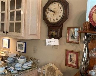 Ingraham wall regulator clock