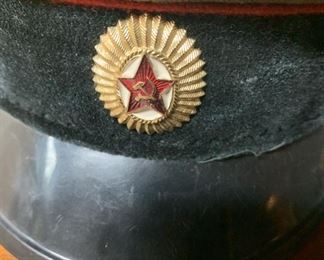 USSR Memorabilia Including Police Officers Hat