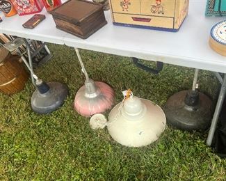 Vintage diy industrial lighting