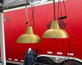 Brass Mcm light pendants