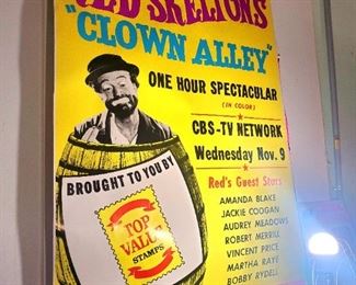 Red Skelton's Clown Alley Top Value Stamp sign (HUGE!) & many more Top Value Stamps signs