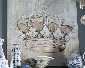 Large decorative Crown wall art