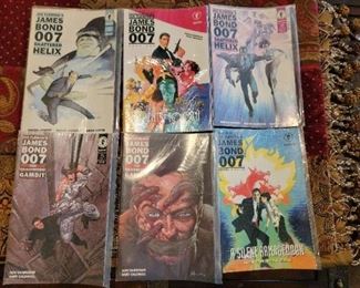 James Bond 007 Comic Books in plastic sleeves in great condition