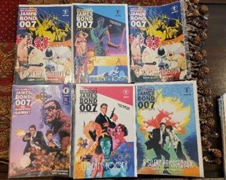 James Bond 007 Comic Books in plastic sleeves in great condition