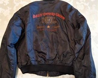 Men's Harley Owners Group Black Nylon Jacket