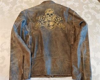 Men's Leather Motocycle Jacket