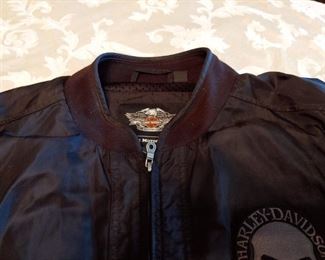 Men's Black Nylon Harley Jacket