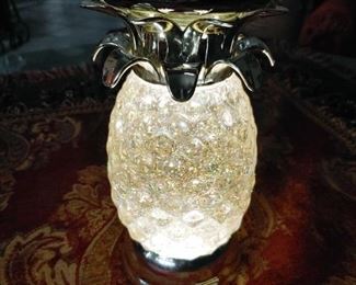 Lighted Pineapple Candle Holder