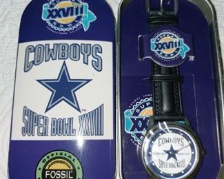 Fossil 1993 Cowboys Superbowl XXVIII Men's Watch