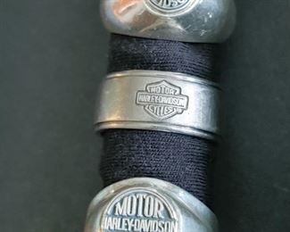 Sterling Silver Men's Harley Davidson Rings