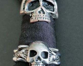 Stainless Steel Men's Skull Rings