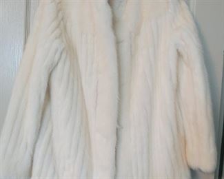 White mink ladies' jacket